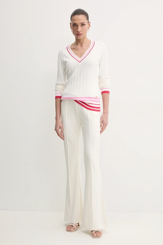 Liu Jo sweter TA5087.MS36L beżowy SS25