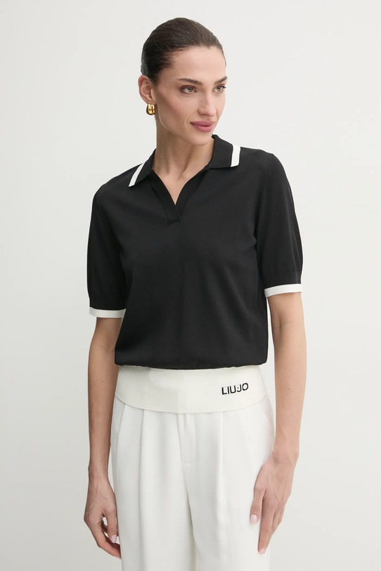 Pulover Liu Jo tanka crna TA5093.MS022