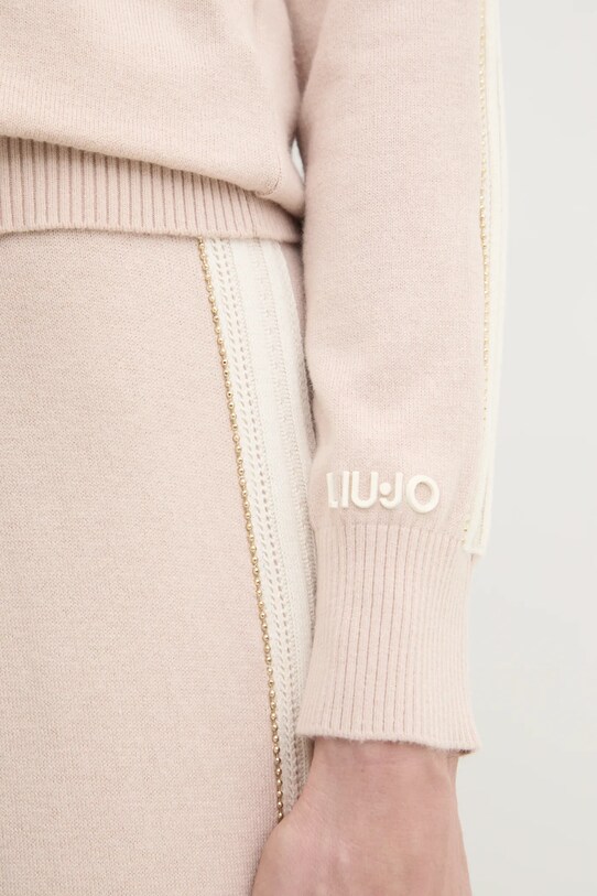 Liu Jo pulover din amestec de lana TA5153.MS025 bej