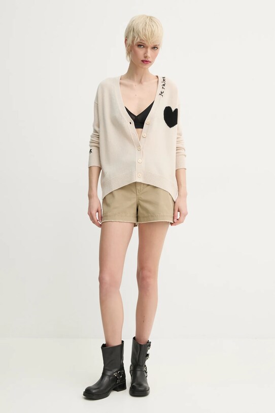 Кашеміровий кардиган ZADIG&VOLTAIRE KWCA00567.22S.103 бежевий SS25