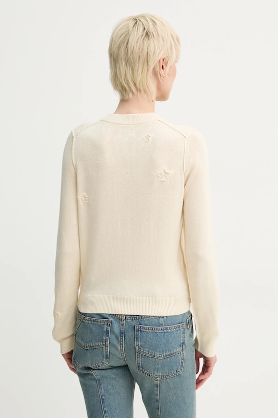 Odzież ZADIG&VOLTAIRE kardigan z domieszką jedwabiu KWCA01585.102 beżowy