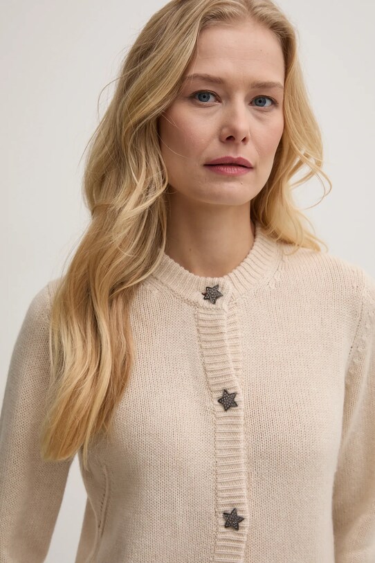 ZADIG&VOLTAIRE cardigan din casmir bej KWCA01587.102