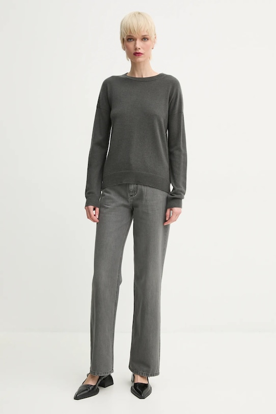 ZADIG&VOLTAIRE sweter kaszmirowy KWSW00064.35 szary SS25