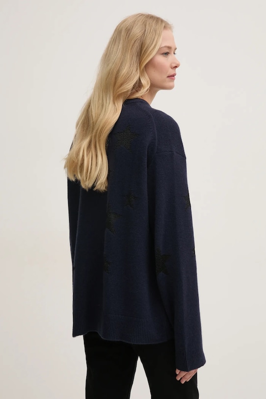 Oblačila Volnen pulover ZADIG&VOLTAIRE KWSW01598.22S.404 mornarsko modra