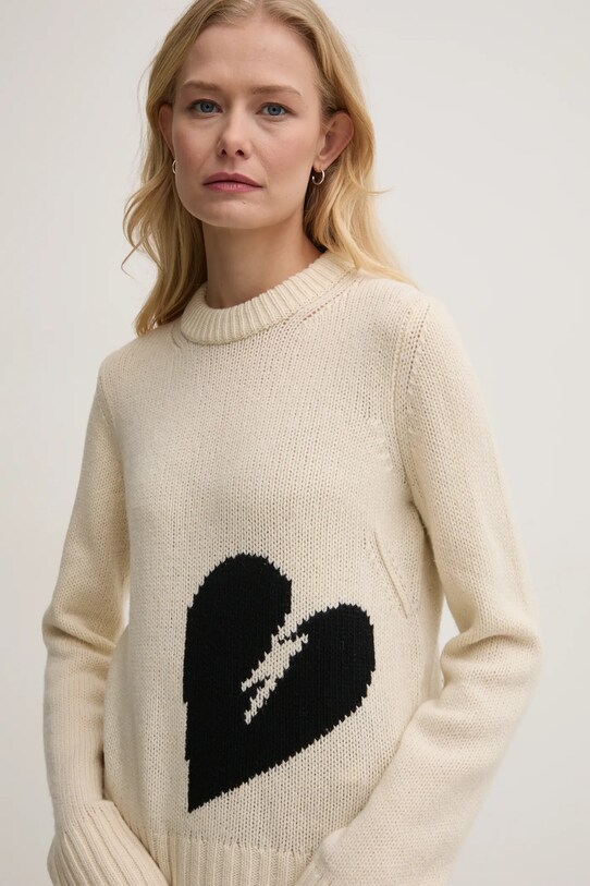 Вовняний светр ZADIG&VOLTAIRE бежевий KWSW02767.102