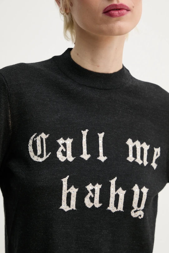 ZADIG&VOLTAIRE pulover de lana KWSW02785.23 negru