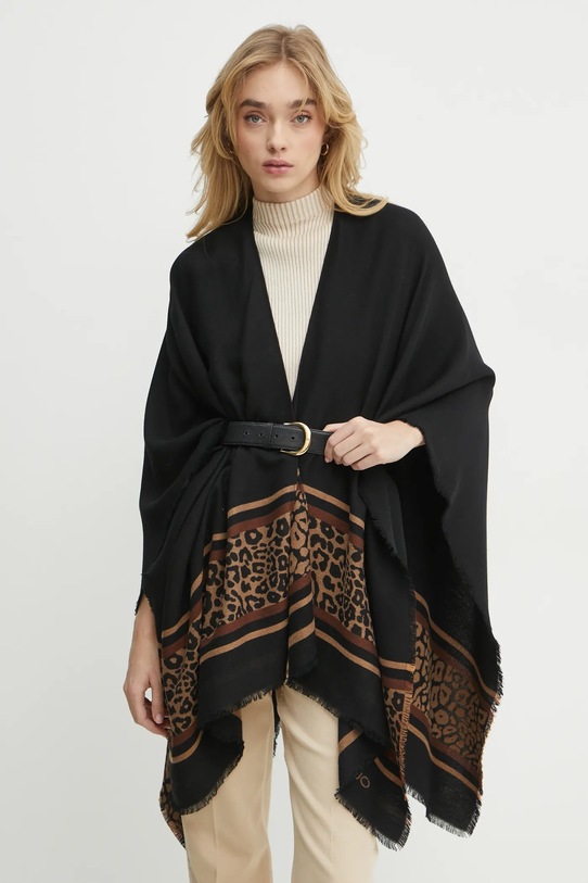 Pončo Liu Jo tenká černá 2A5008.T0300