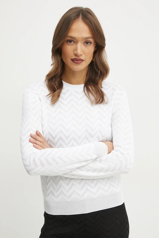 Пуловер Missoni овално бял DS25SN09.BK044U