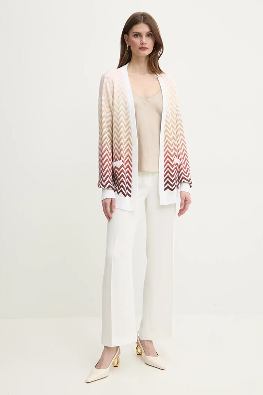 Missoni kardigan DS25SM07.BK044V biały SS25