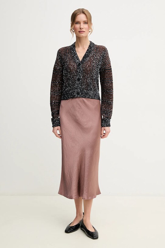 Kardigán Missoni DS25SM0C.BK042F čierna SS25