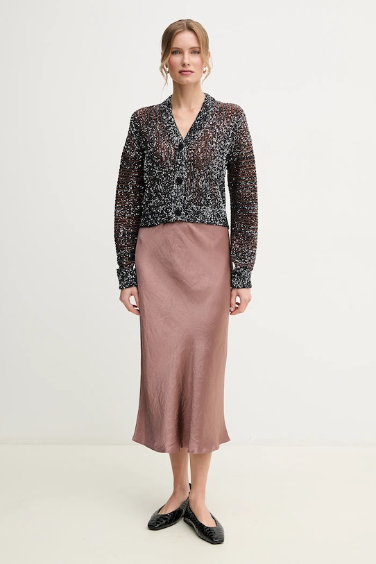 Missoni cardigan DS25SM0C.BK042F negru SS25