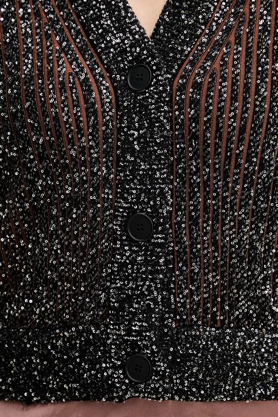 Kardigán Missoni DS25SM0C.BK042F čierna