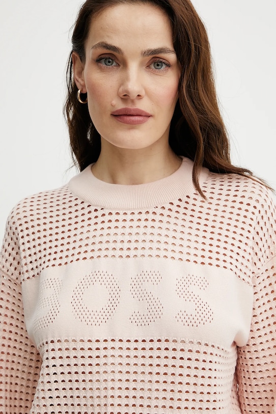 BOSS Orange sweter różowy 50510202