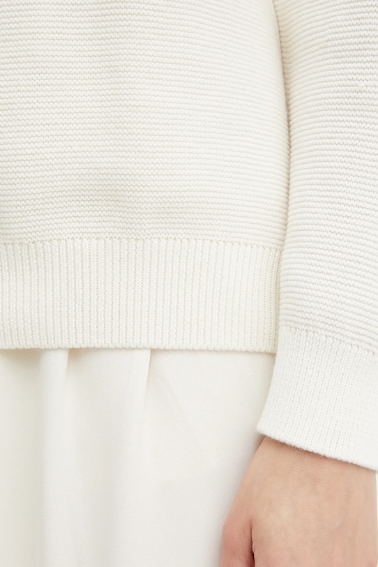 Bavlněný svetr BOSS 50540213 béžová