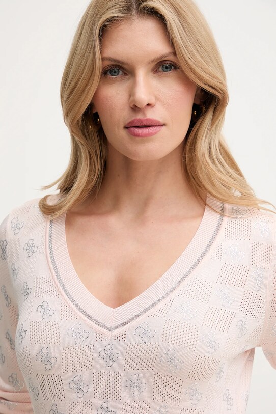 Îmbrăcăminte Guess pulover ROSIE W5GR07.Z3D60 roz