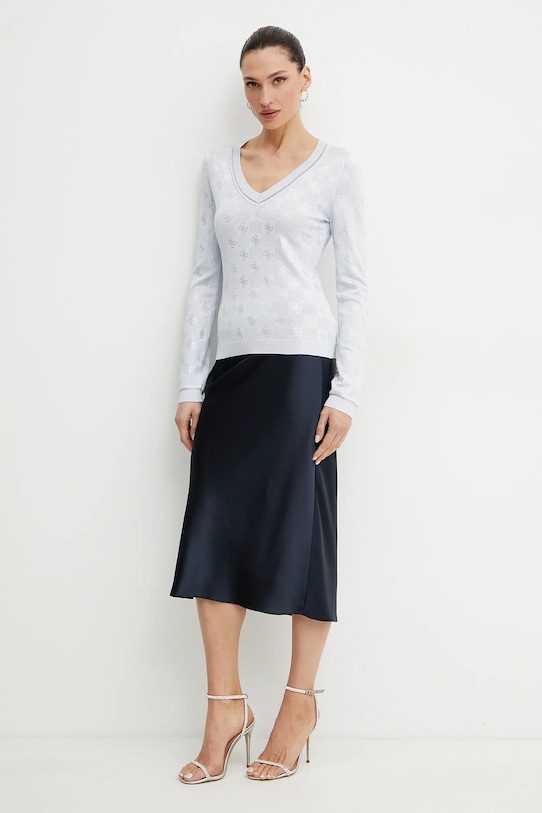 Guess pulover ROSIE W5GR07.Z3D60 albastru SS25