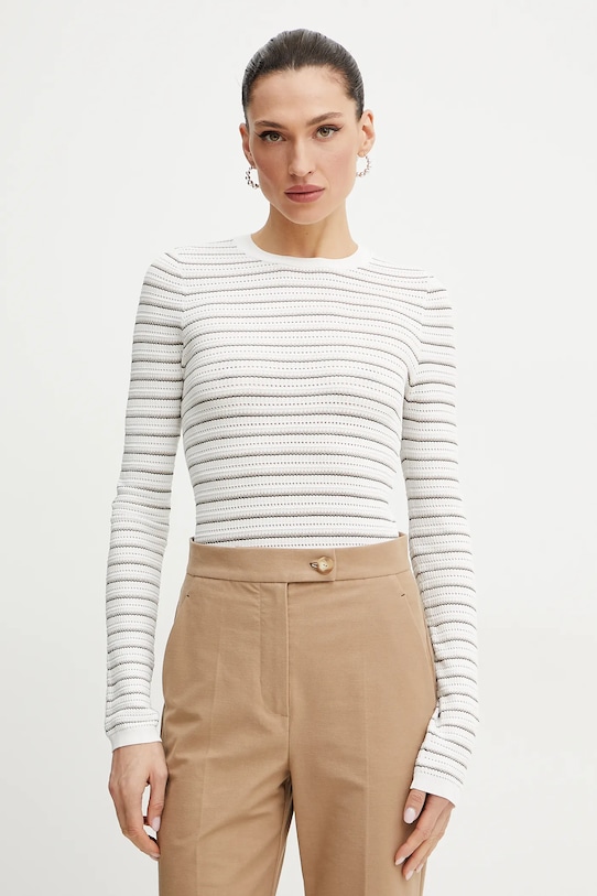 Guess maglione KYLA a maglia fine bianco W5GR14.Z3MS0