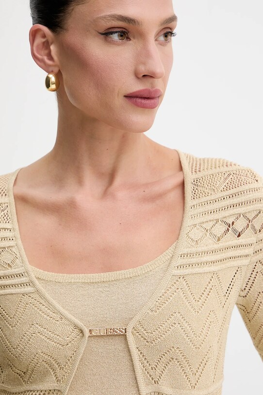 Guess kardigan NELLIE beżowy W5GR15.Z3E22