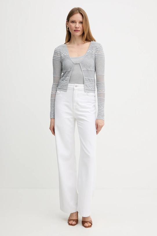 Guess kardigan NELLIE W5GR15.Z3E22 szary SS25