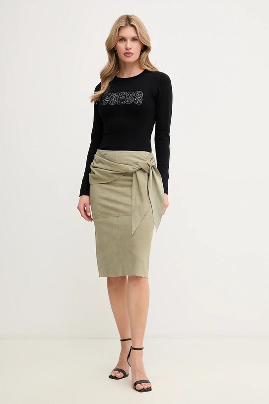 Pulover Guess PARIS W5GR18.Z2NQ2 črna SS25