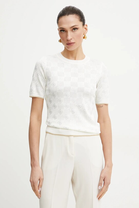 Guess sweter ROSIE aplikacja beżowy W5GR20.Z3D60