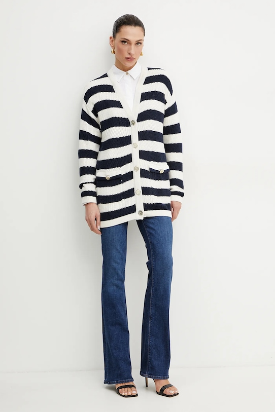 Ζακέτα από μίγμα μαλλιού Guess SOFIA W5GR38.Z37L1 λευκό SS25