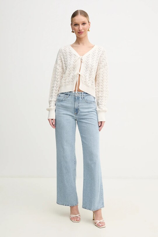 Guess cardigan din bumbac RUTH W5GR43.Z3C71 bej SS25