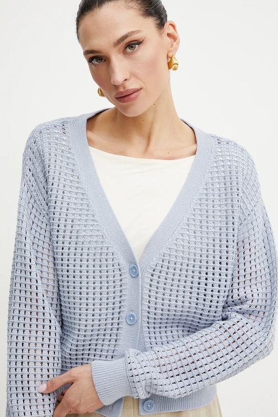 Guess cardigan din bumbac SAGE albastru W5GR44.Z3C71