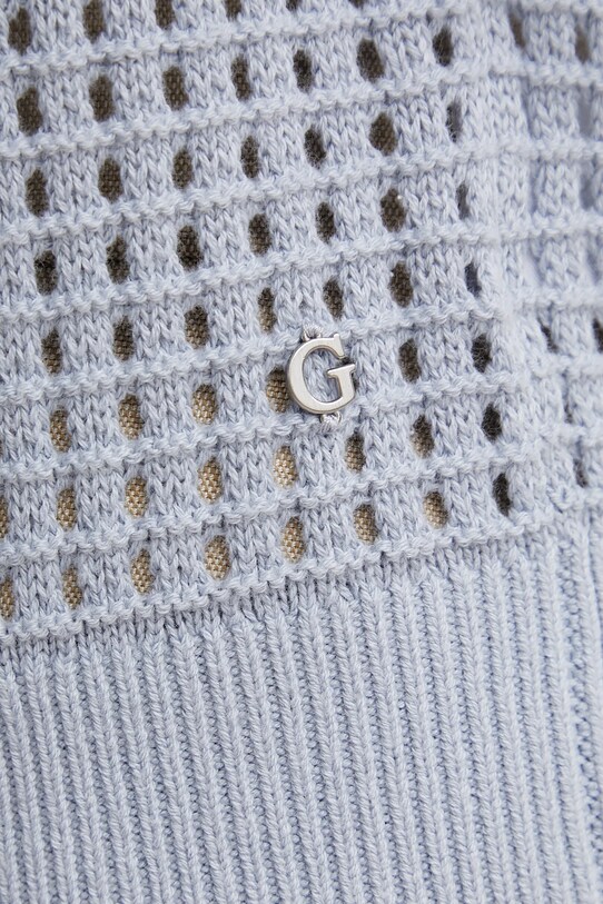 Guess cardigan din bumbac SAGE W5GR44.Z3C71 albastru