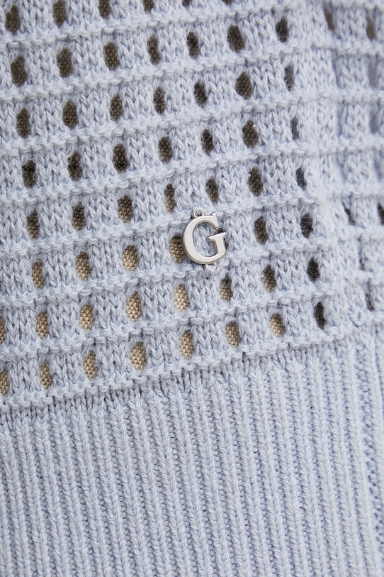 Guess cardigan din bumbac SAGE W5GR44.Z3C71 albastru