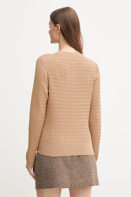 Дрехи Памучен пуловер Tommy Hilfiger WW0WW44993 бежов