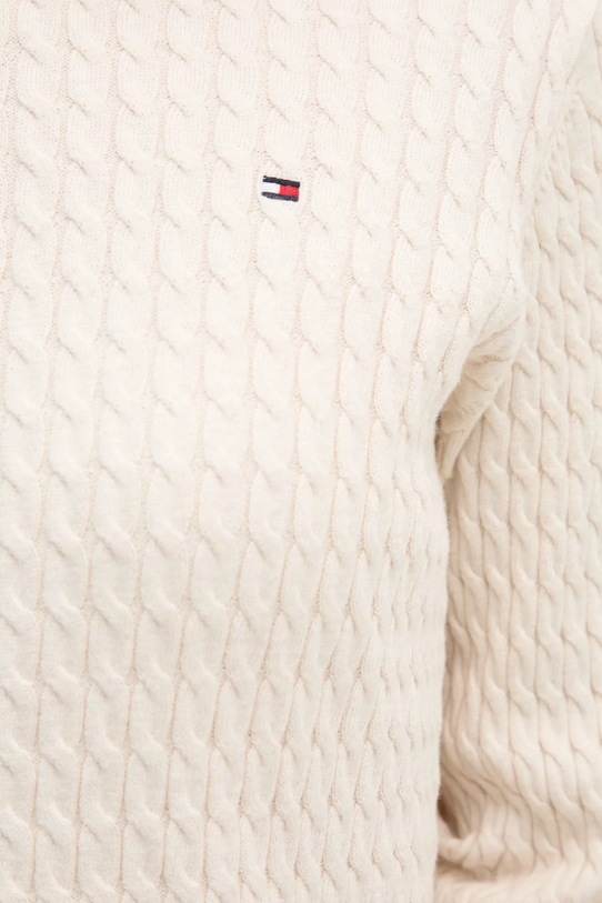 Bavlněný svetr Tommy Hilfiger WW0WW44993 béžová