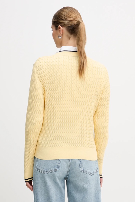 Odzież Tommy Hilfiger sweter bawełniany WW0WW44993 żółty