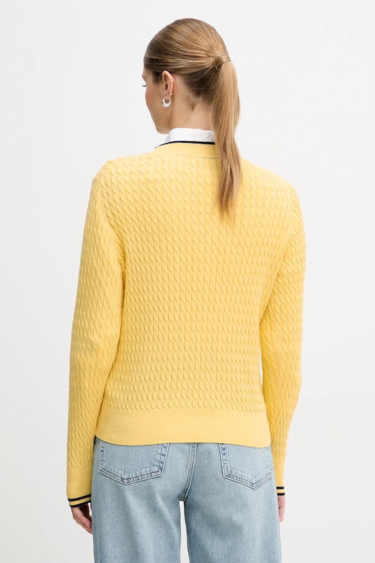 Дрехи Памучен пуловер Tommy Hilfiger WW0WW44993 жълт