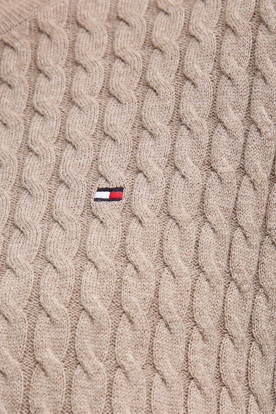 Tommy Hilfiger pulover de bumbac WW0WW44993 bej