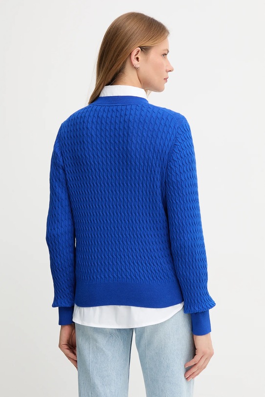 Odzież Tommy Hilfiger sweter bawełniany WW0WW44993 niebieski