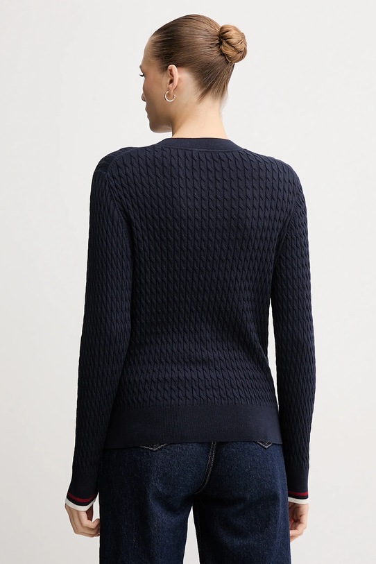 Oblečení Bavlněný svetr Tommy Hilfiger WW0WW44993 námořnická modř