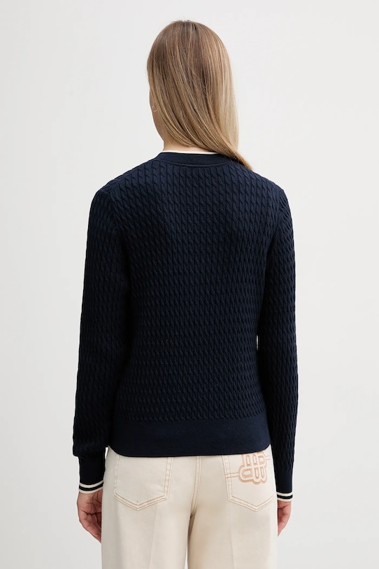 Odzież Tommy Hilfiger sweter bawełniany WW0WW44993 granatowy