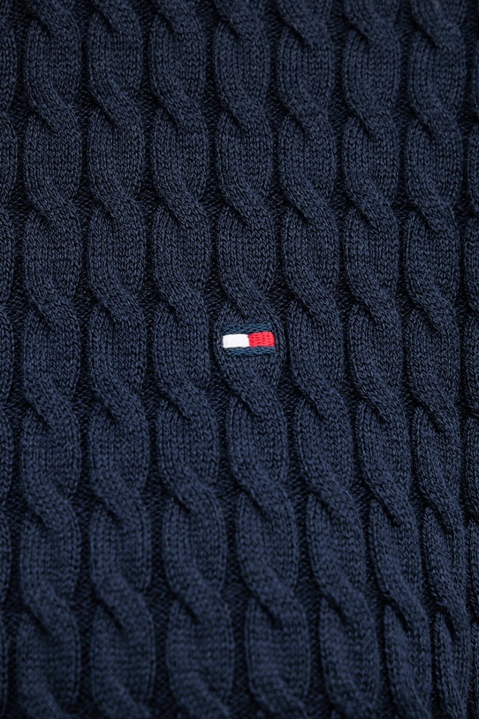 Tommy Hilfiger sweter bawełniany WW0WW44993 granatowy