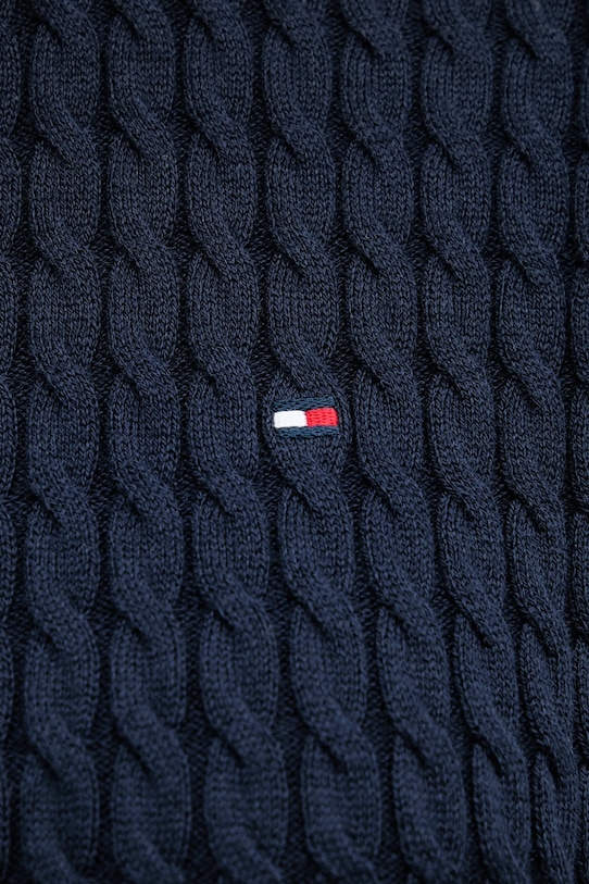 Tommy Hilfiger sweter bawełniany WW0WW44993 granatowy
