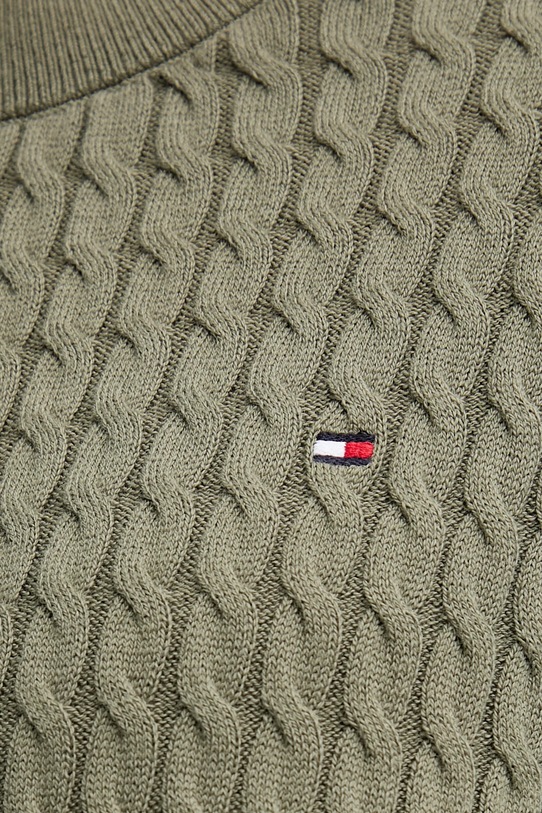 Bavlněný svetr Tommy Hilfiger WW0WW44993 zelená