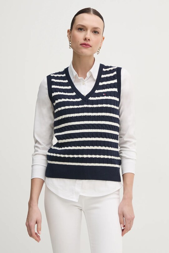 Tommy Hilfiger pulover grosime medie bleumarin WW0WW45220