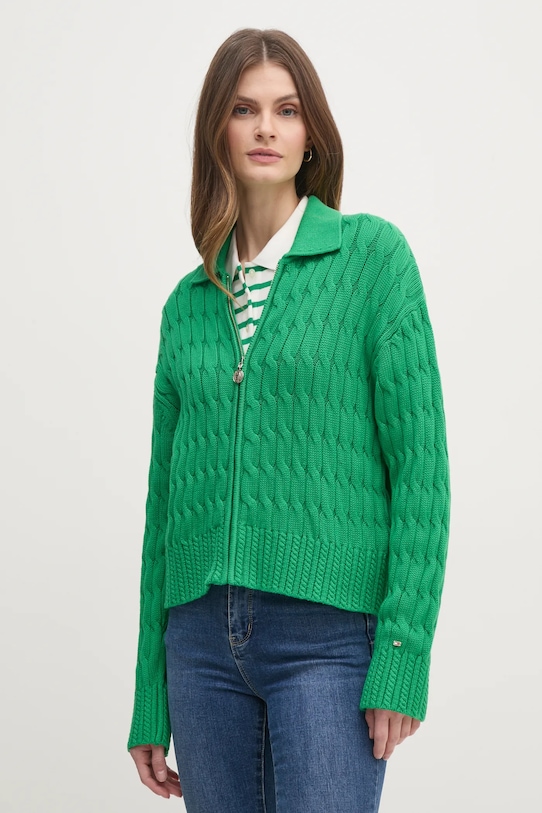 Джемпер Tommy Hilfiger зелёный WW0WW44501