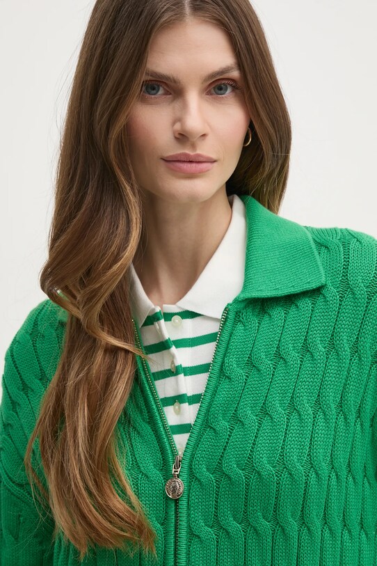 Tommy Hilfiger cardigan WW0WW44501 verde