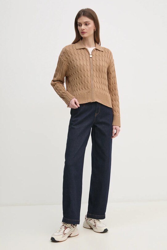Джемпер Tommy Hilfiger WW0WW44501 коричневый SS25