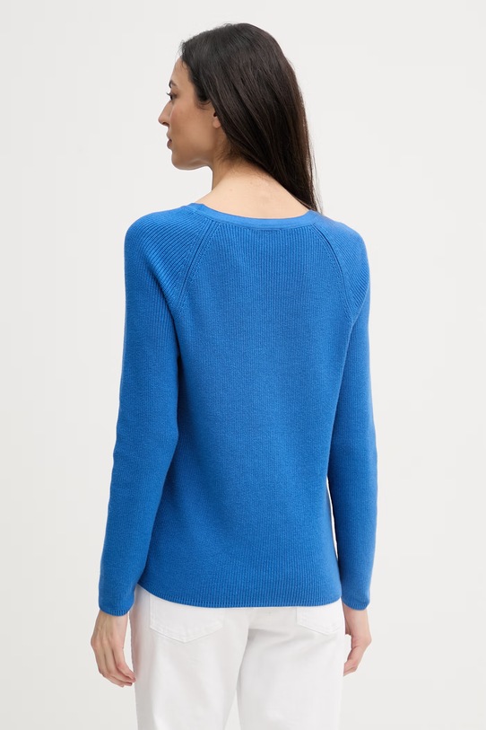 Ρούχα Tommy Hilfiger πουλόβερ γυναικείο βαμβακερό WW0WW44975 μπλε