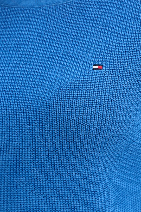 Tommy Hilfiger πουλόβερ γυναικείο βαμβακερό WW0WW44975 μπλε