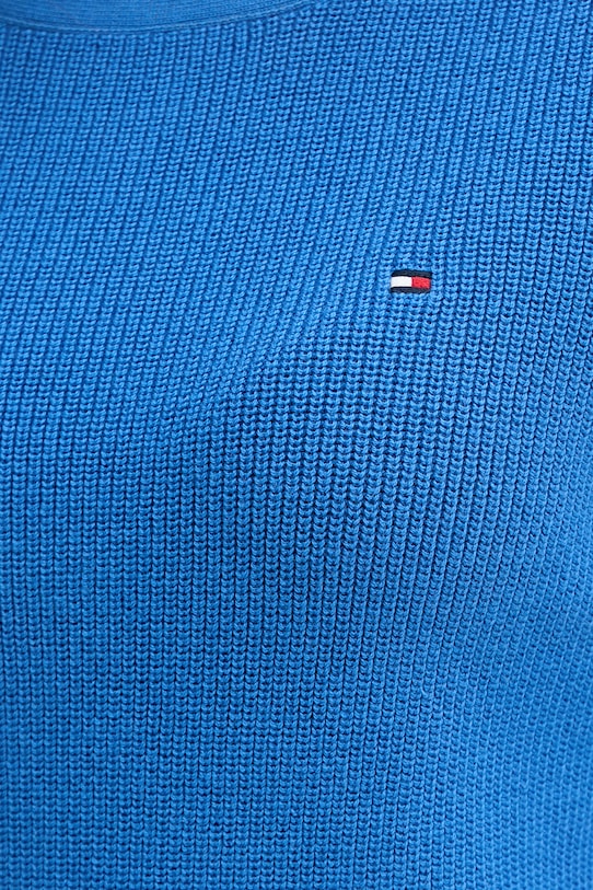 Tommy Hilfiger pulover ženski bombažen WW0WW44975 modra