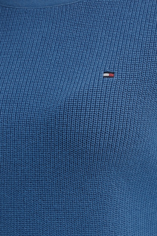 Tommy Hilfiger sweter damski bawełniany WW0WW44975 niebieski