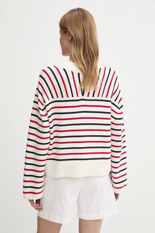 Îmbrăcăminte Tommy Hilfiger pulover de bumbac WW0WW45401 bej
